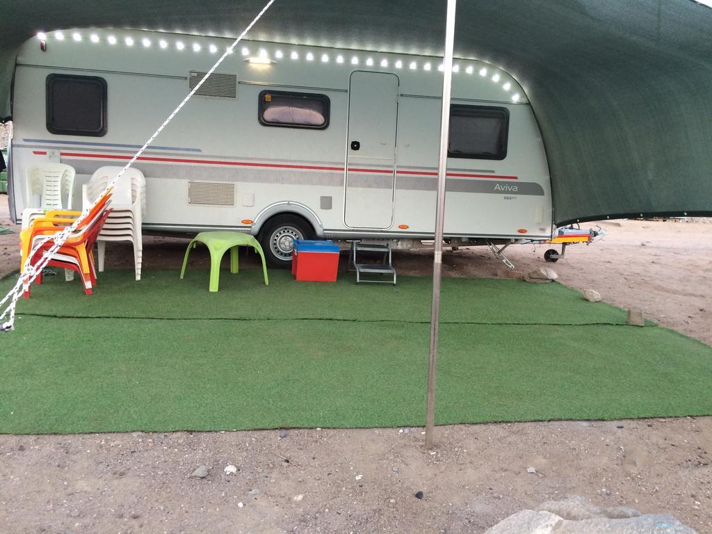 Campsite Caravan In The Desert